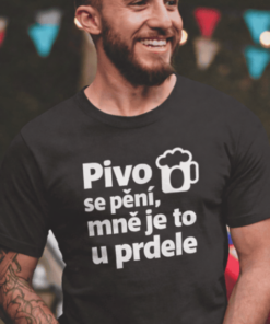 Vtipné tričko pivo se pění