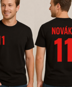 Vtipné tričko sportovní dres s vlastním jménem