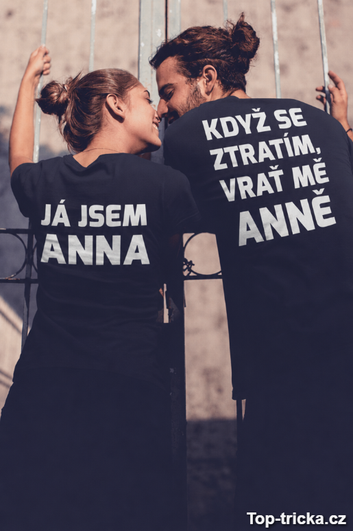 Párové tričko když se ztratím s vlastním jménem