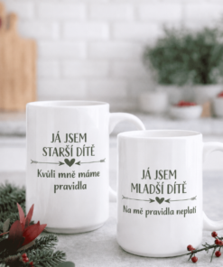 Párový hrnek starší a mladší dítě