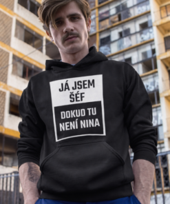 Vtipná mikina já jsem šéf s vlastním jménem