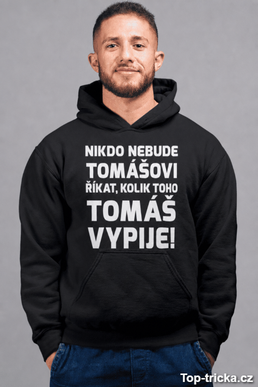 Vtipná mikina kolik vypije s vlastním jménem