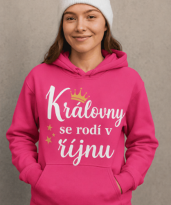 Vtipná mikina královny se rodí v říjnu