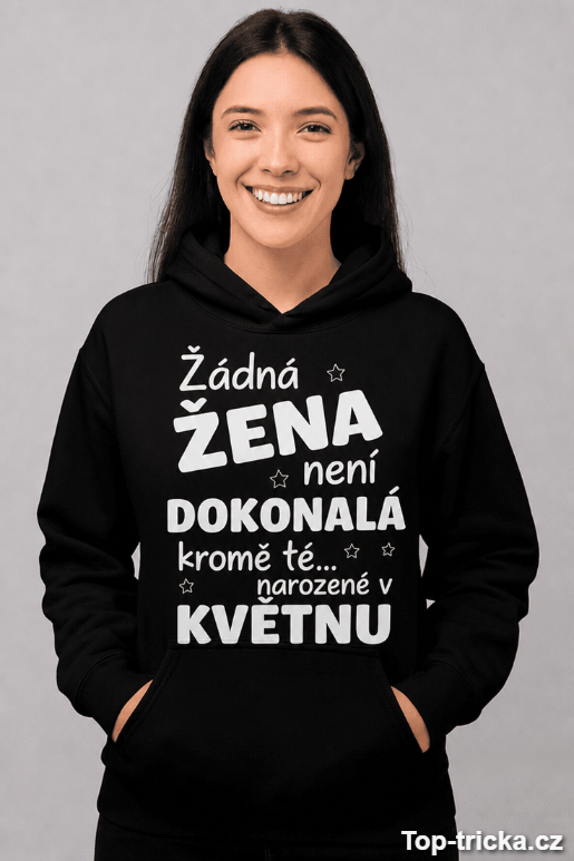 Vtipná mikina žádná žena není dokonalá