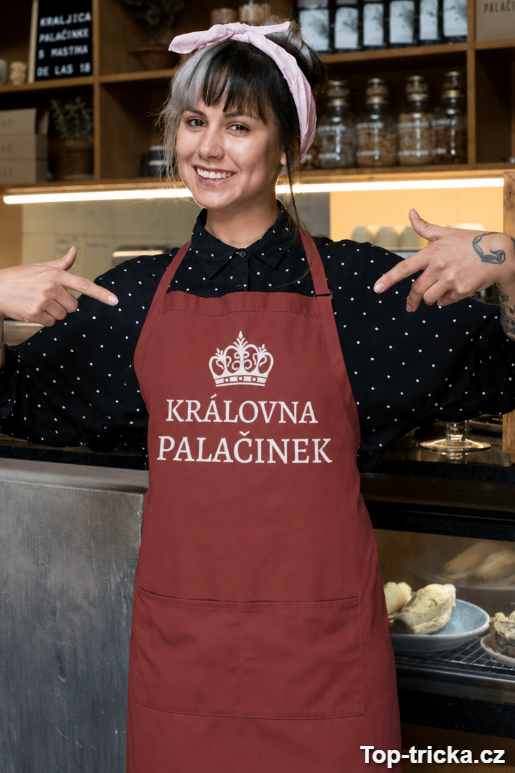 Vtipná zástěra královna palačinek