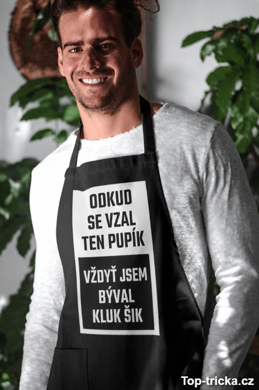 Vtipná zástěra odkud se vzal pupík