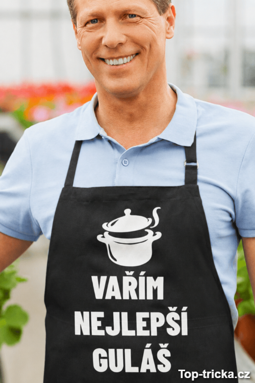 Vtipná zástěra vařím nejlepší guláš