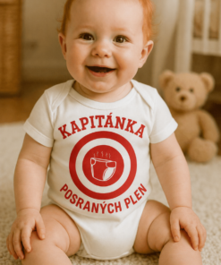 Vtipné dětské body kapitánka posraných plen