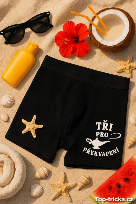 Vtipné pánské spodky tři pro překvapení