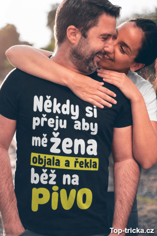 Vtipné tričko běž na pivo