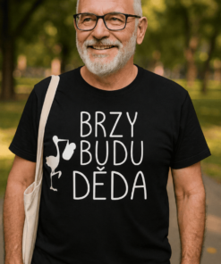 Vtipné tričko brzy budu děda
