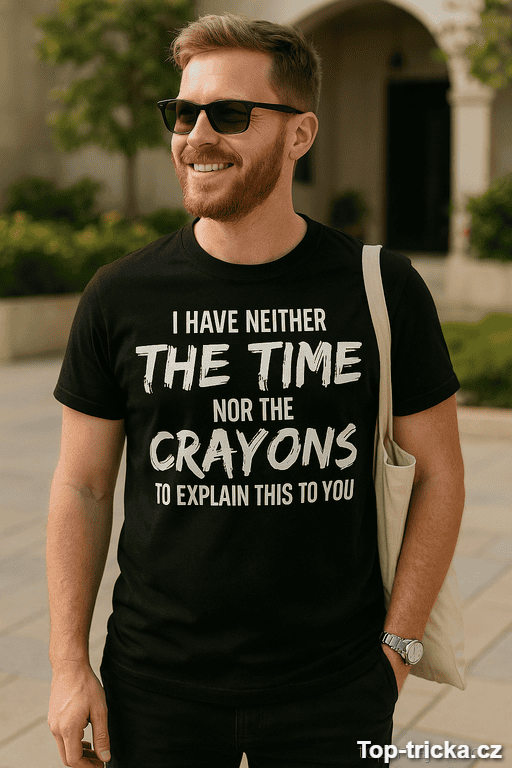 Vtipné tričko Crayons