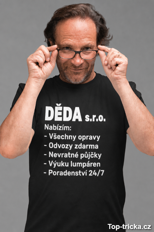 Vtipné tričko děda s.r.o.