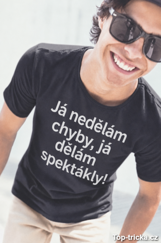Vtipné tričko já nedělám chyby