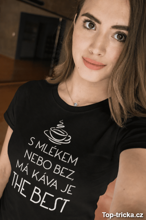Vtipné tričko moje káva je the best