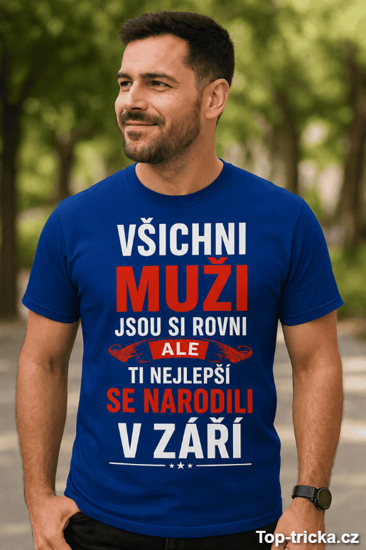 Vtipné tričko muži jsou si rovni s měsícem