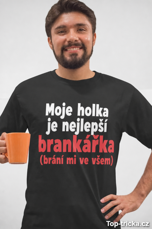 Vtipné tričko nejlepší brankářka
