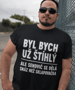 Vtipné tričko štíhlý ale sendvič snáz