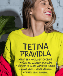 Vtipné tričko tetina pravidla