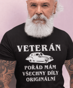 Vtipné tričko veterán originální díly