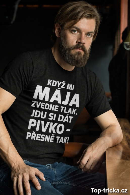 Vtipné tričko zvedne tlak s vlastním jménem