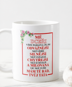 Vtipný hrnek mé dceři od táty