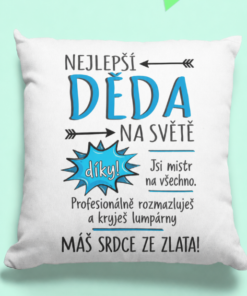 Vtipný polštář nejlepší děda na světě