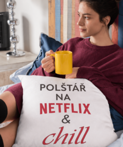 Vtipný polštář Netflix and chill