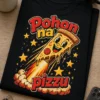 Tričko s potiskem pizza rocket a nápisem Pohon na pizzu